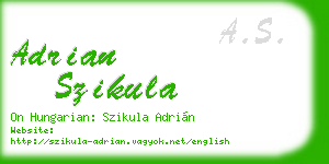 adrian szikula business card