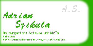 adrian szikula business card